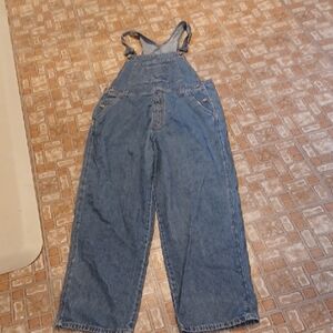 Denim Overalls By Big Blue Women's Size Medium 100 % Cotton
